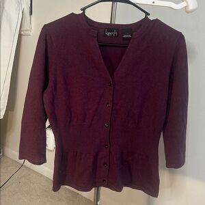 Kersh Purple Long Sleeve Top